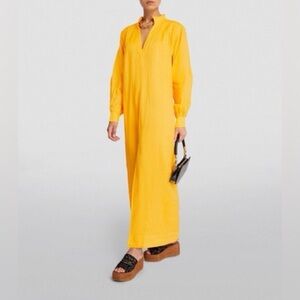 Frame Denim Golden Long Sleeve Dress